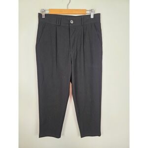 I Love Ugly Smart Zespy Pants Mens Small Black Pleated Tapered Trousers